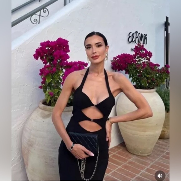 BLOGGERS FAV ZARA NEW CUT OUT BUCKLED HALTER DRESS - Picture 12 of 17